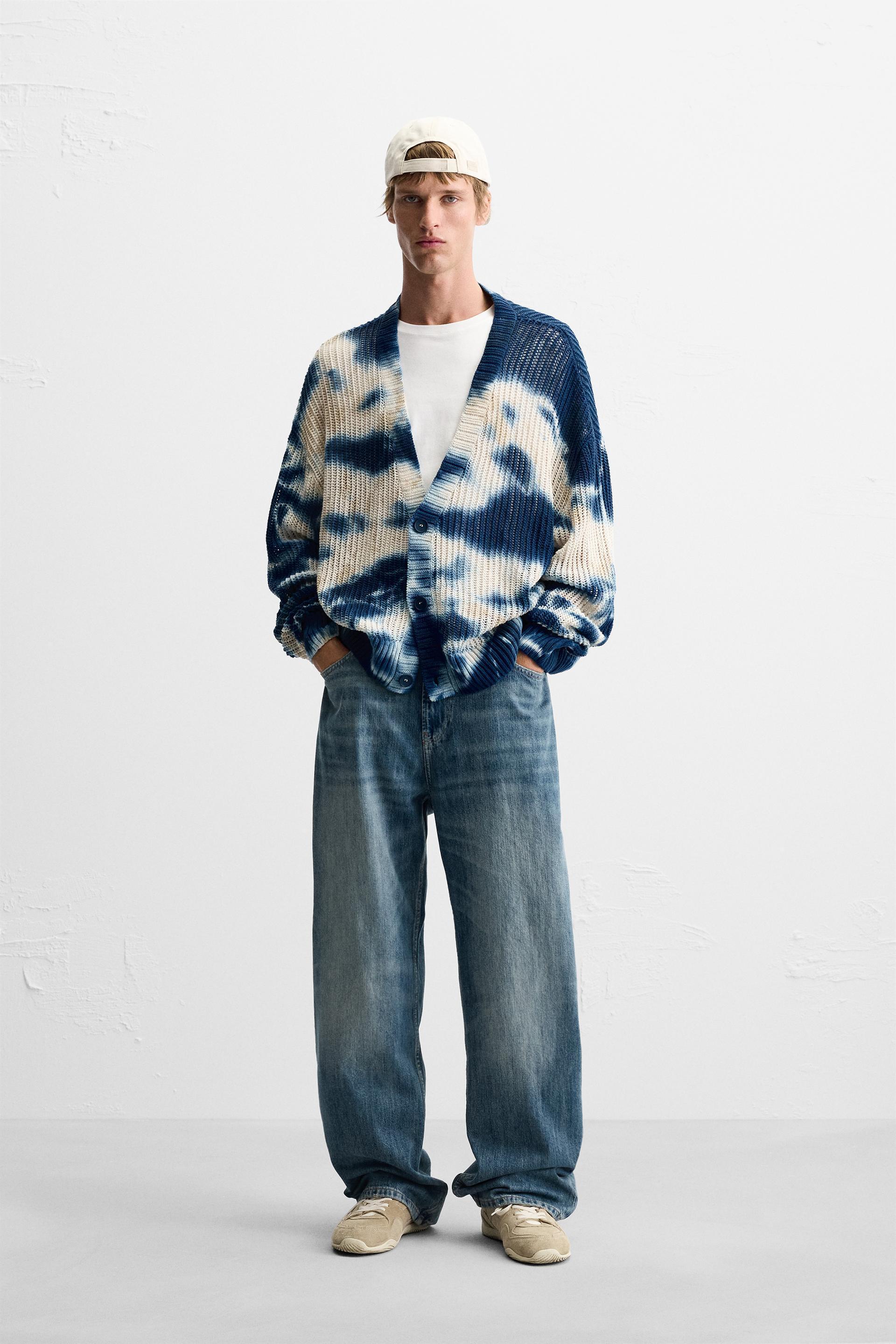 TIE-DYE PRINT CARDIGAN Product Image