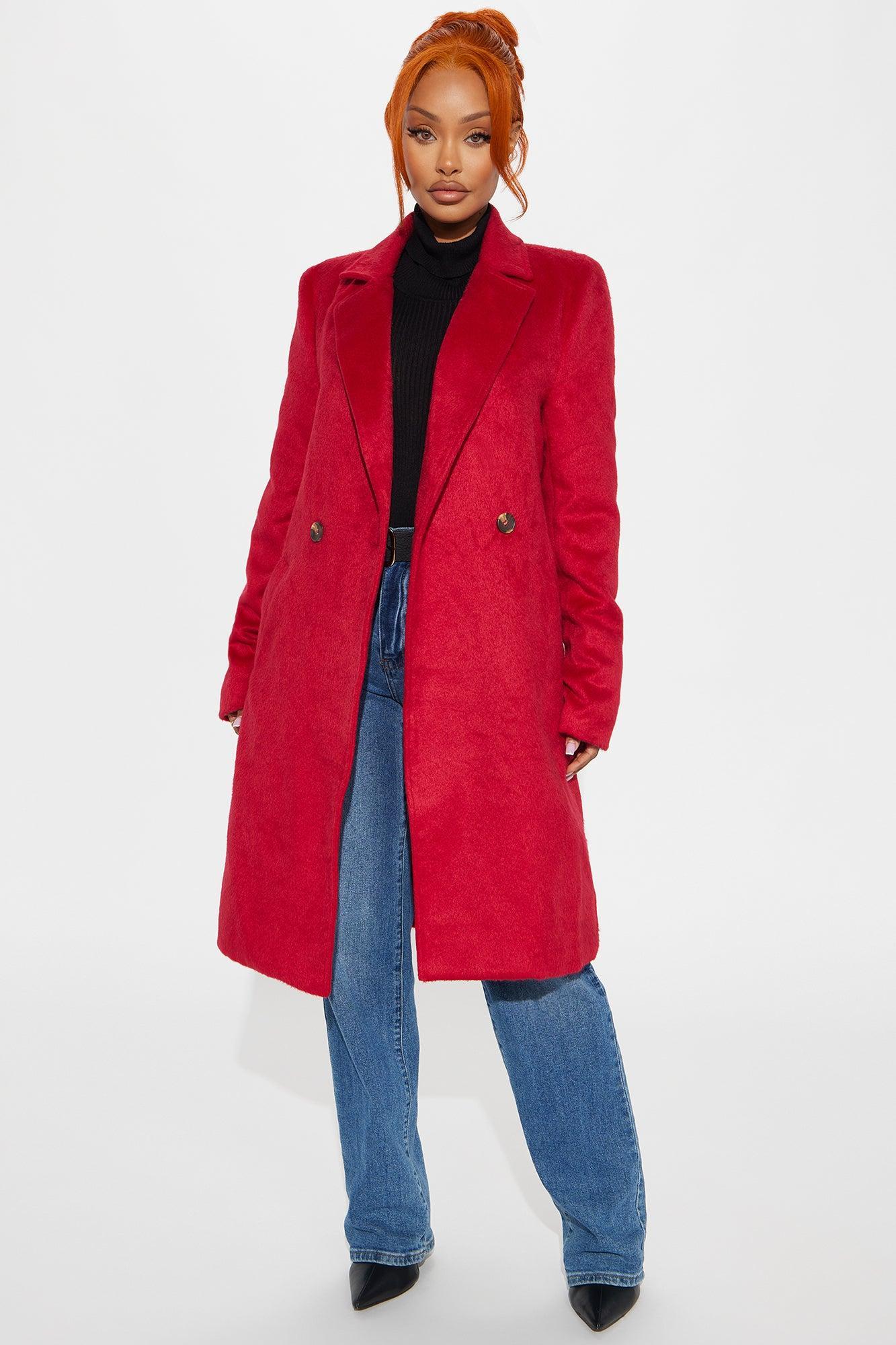 It's A Long Story Coat - Red Product Image