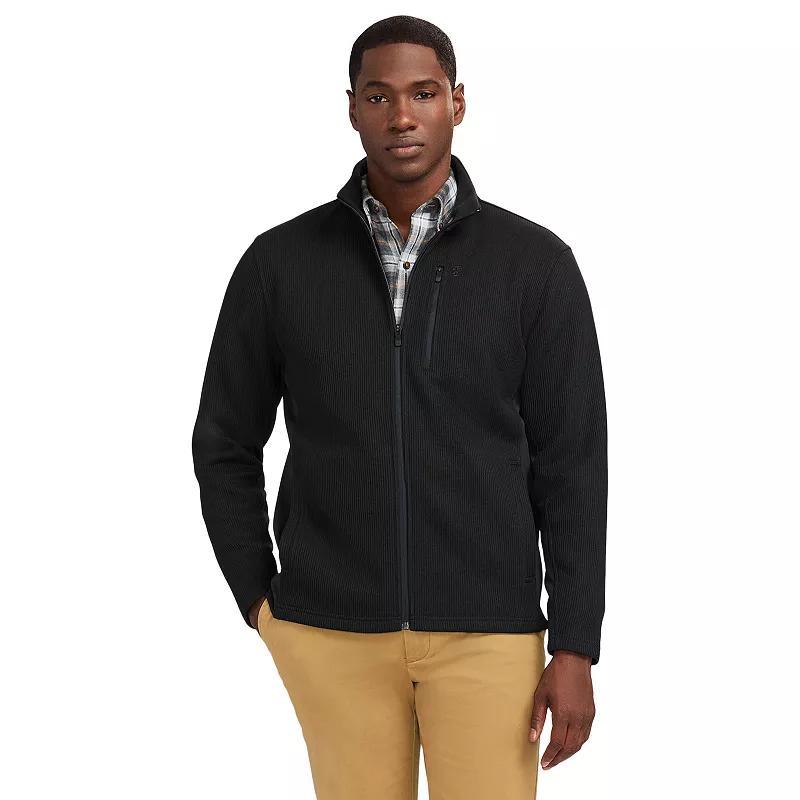 Mens IZOD Shaker Fleece Jacket Rock Grey Product Image