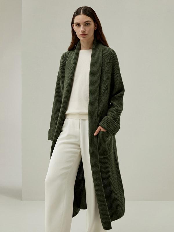 LILYSILK X LYDIA MILLEN 'Evergreen' Cardigan Product Image