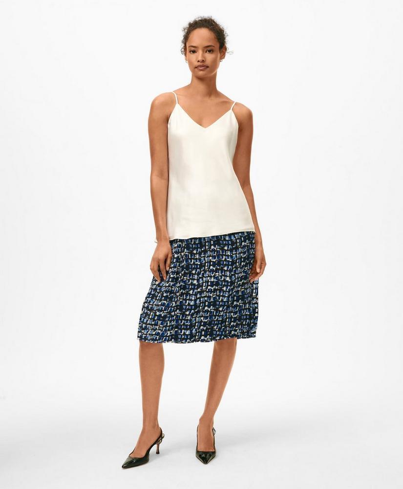 Signature Abstract Skirt in Pleated Chiffon Product Image