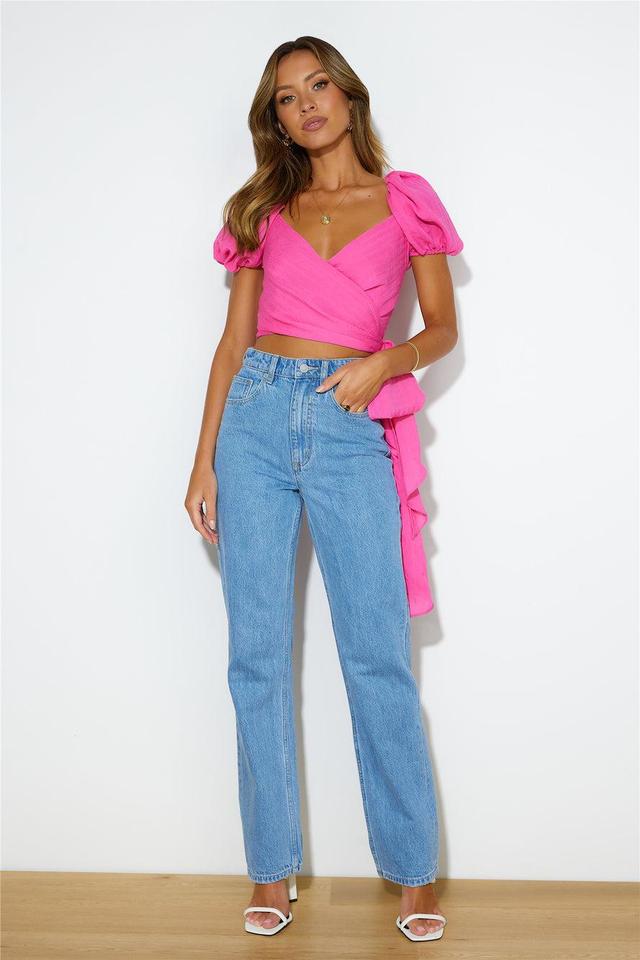 Puff Puff Crop Top Pink Product Image