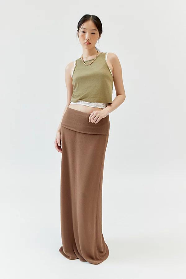 Urban Renewal Remnants Foldover Maxi Skirt Womens at Urban Outfitters Product Image