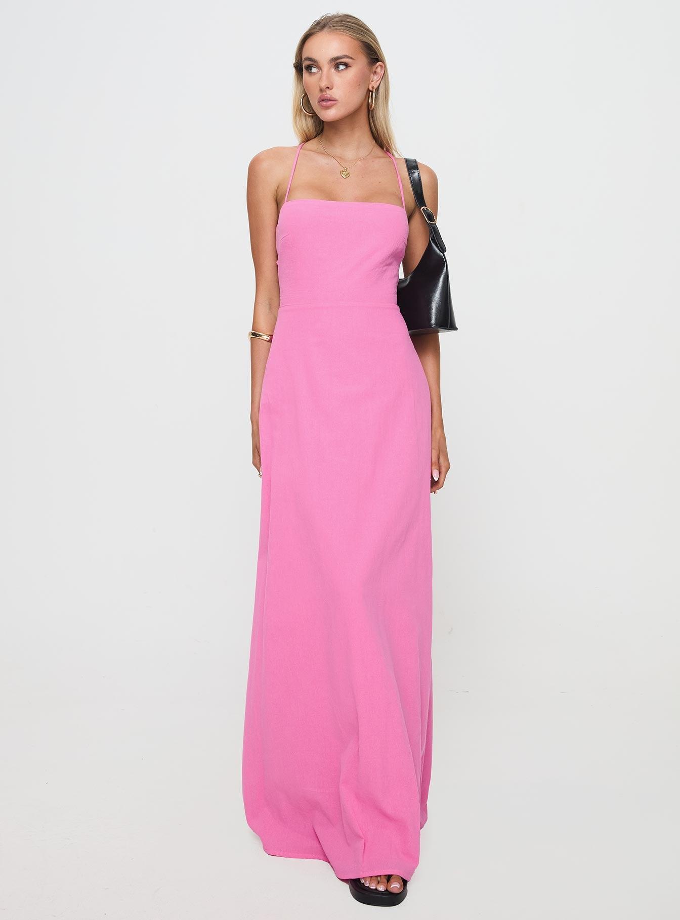 Clea Maxi Dress Pink Product Image