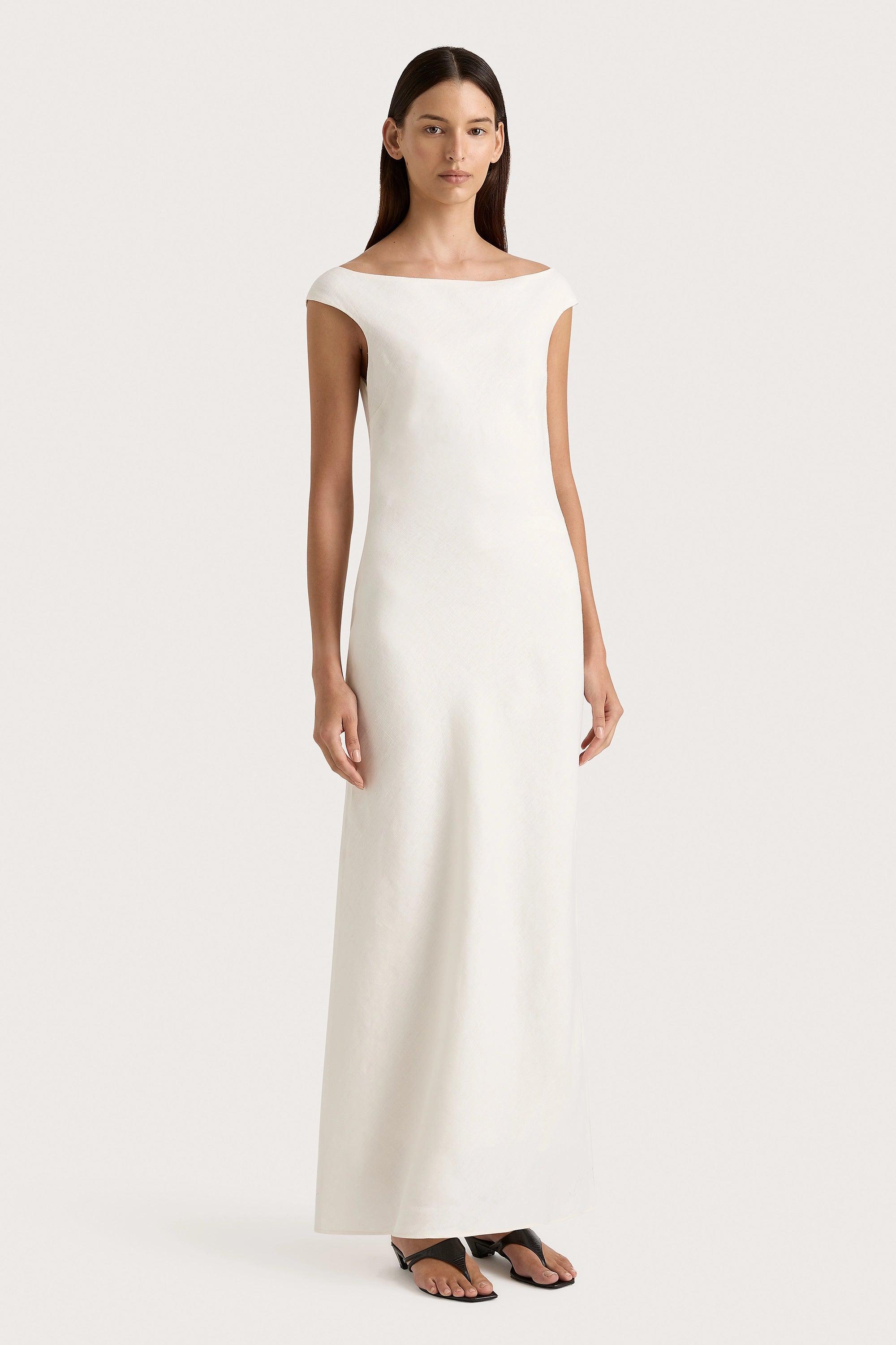 Ilride Maxi Dress White Product Image