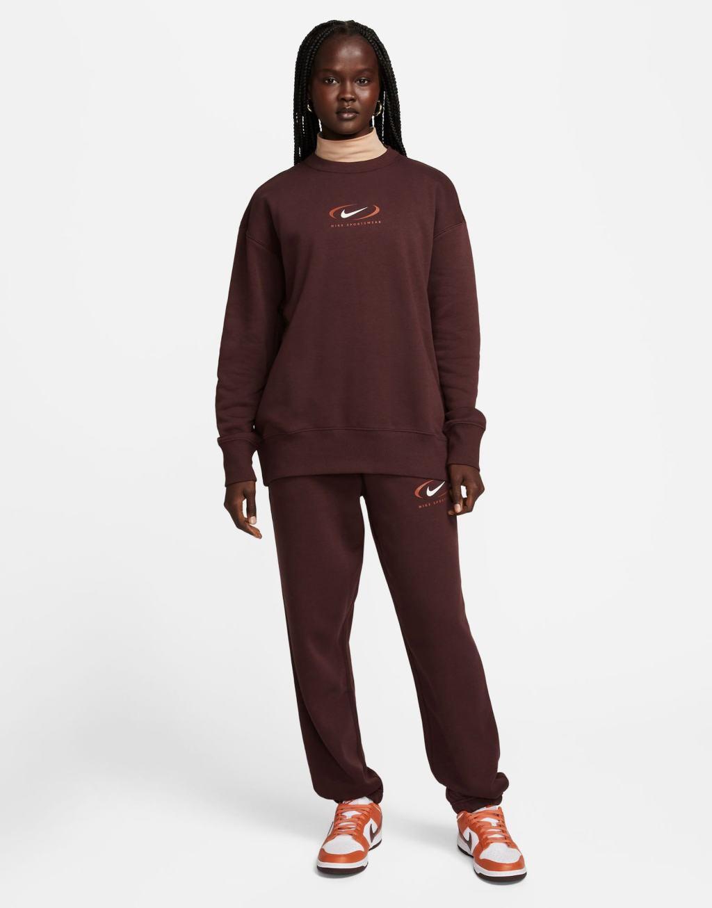 Nike Sportswear Phoenix Fleece Women's Oversized Crew-Neck Sweatshirt Product Image