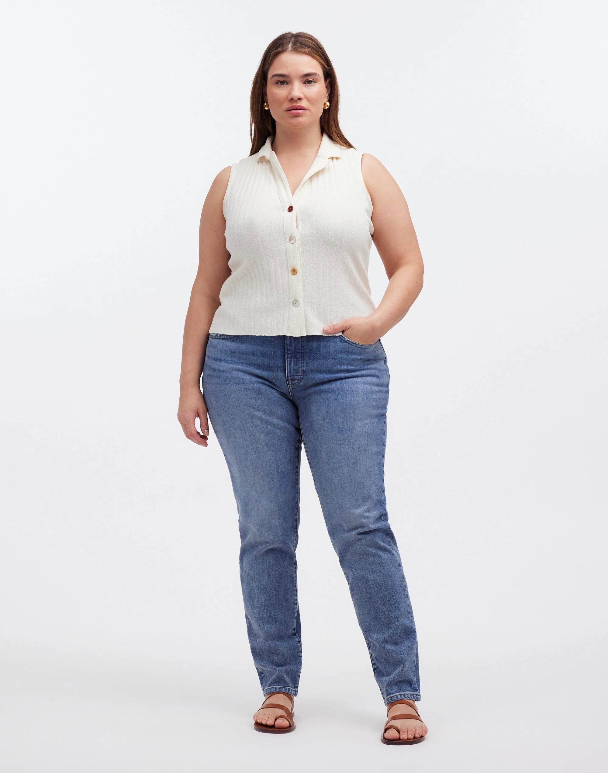 The Plus Perfect Vintage Crop Jean in Barnfield Wash Product Image