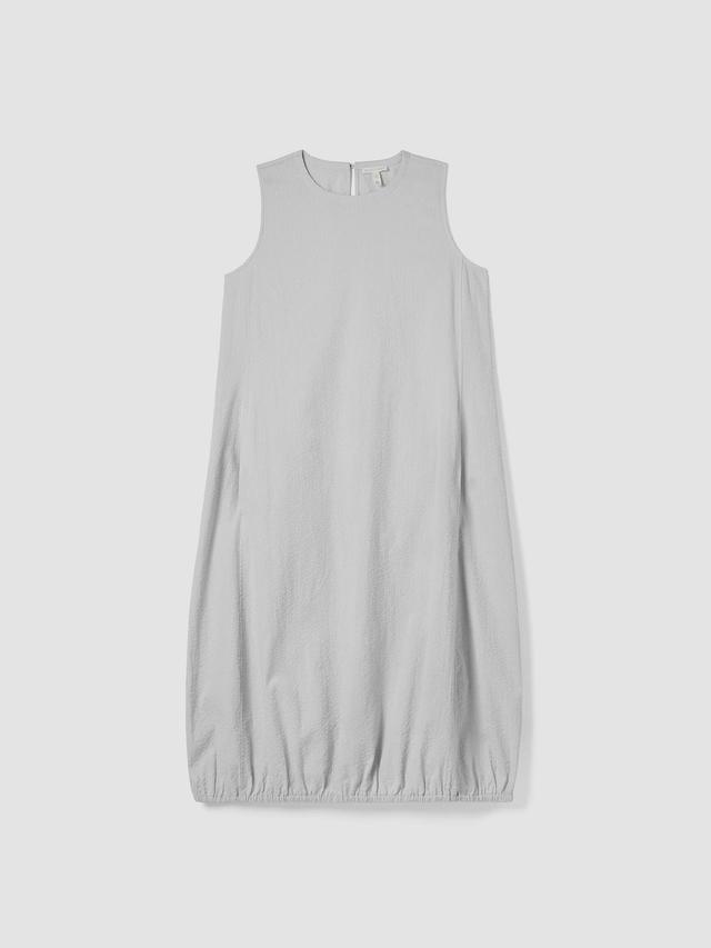 EILEEN FISHER Organic Cotton Ripple Lantern Dressfemale Product Image