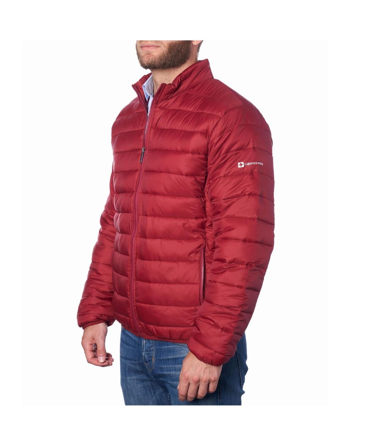 Alpine Swiss Mens AlpineSwiss Niko Packable Light Down Alternative Puffer Jacket Bubble Coat Product Image