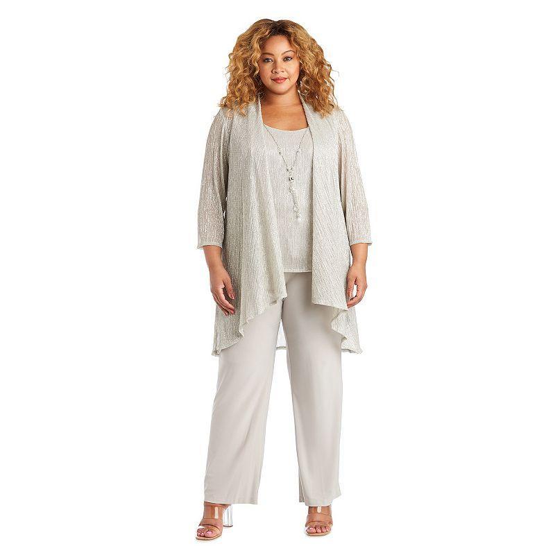 R  M Richards Plus Size Crinkle Metallic 3 Product Image