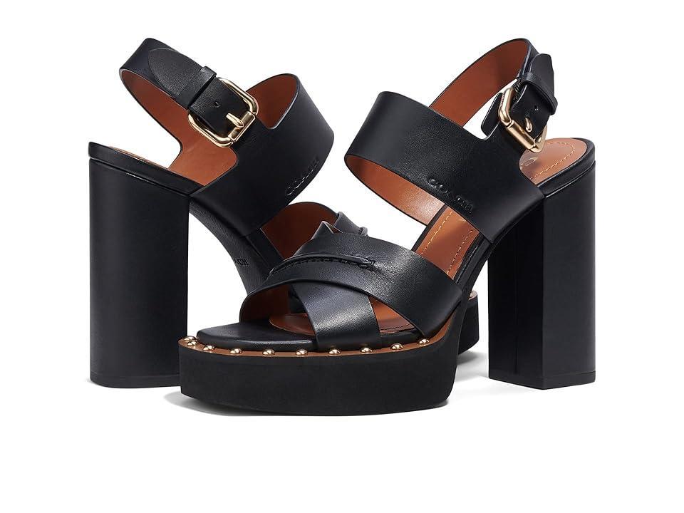 COACH Callie Leather Sandal Women's Sandals Product Image