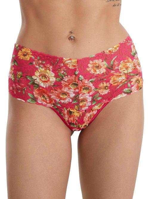 Signature Lace Printed Retro Thong Product Image