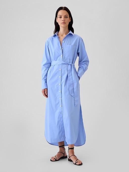 Organic Cotton Maxi Shirtdress Product Image