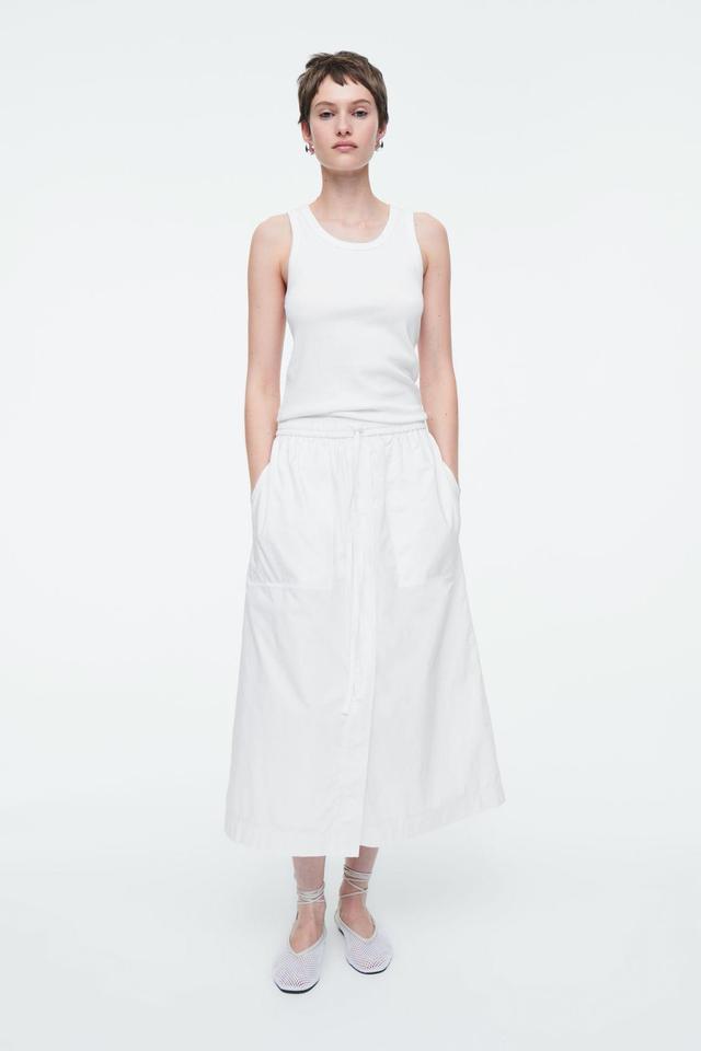 DRAWSTRING MIDI SKIRT Product Image