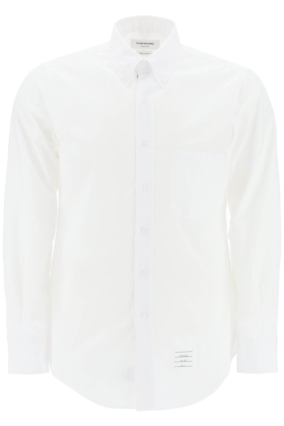 THOM BROWNE Classic Fit Oxford Shirt In White Product Image