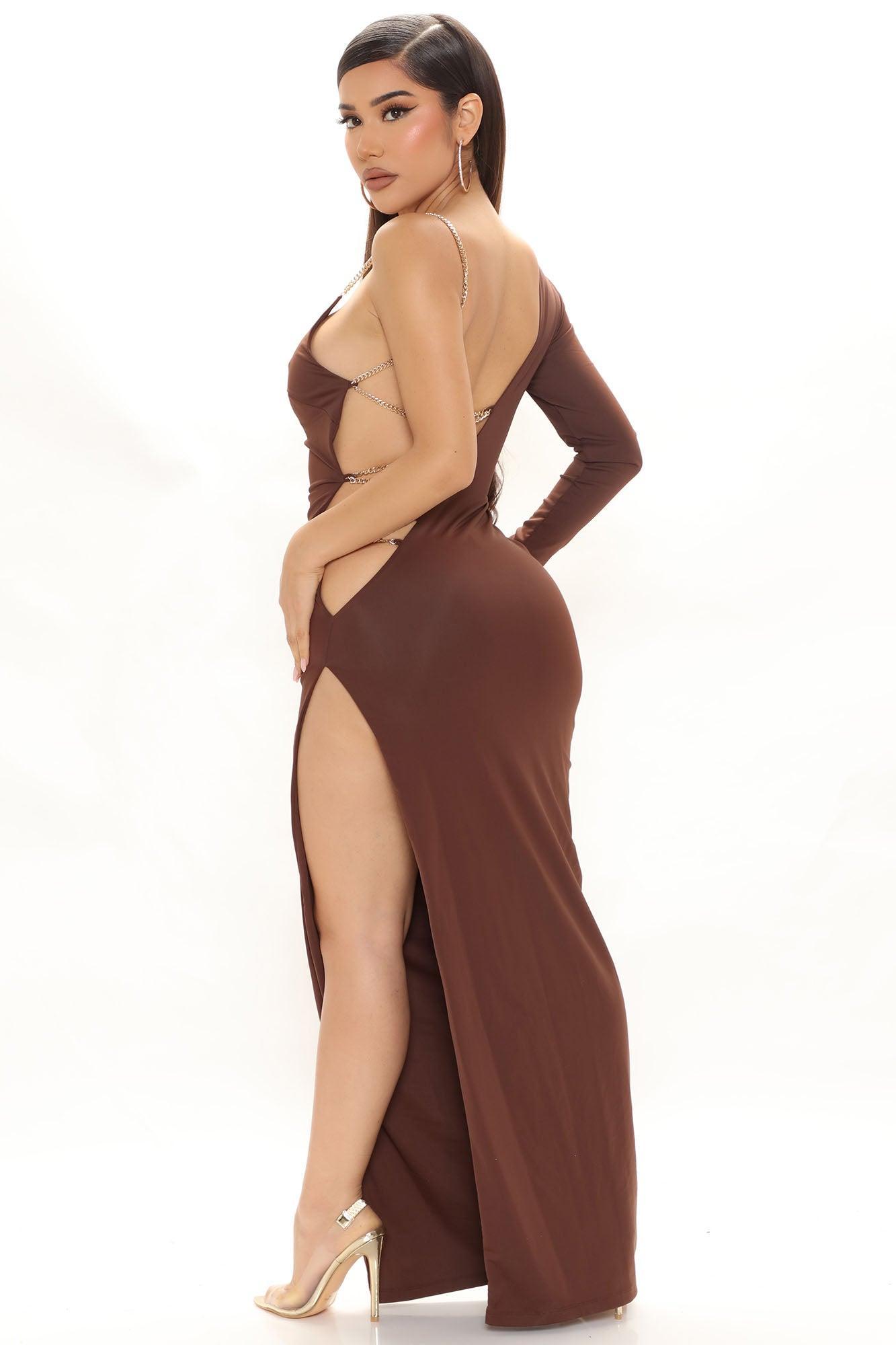 Hard To Admit Maxi Dress - Brown Product Image