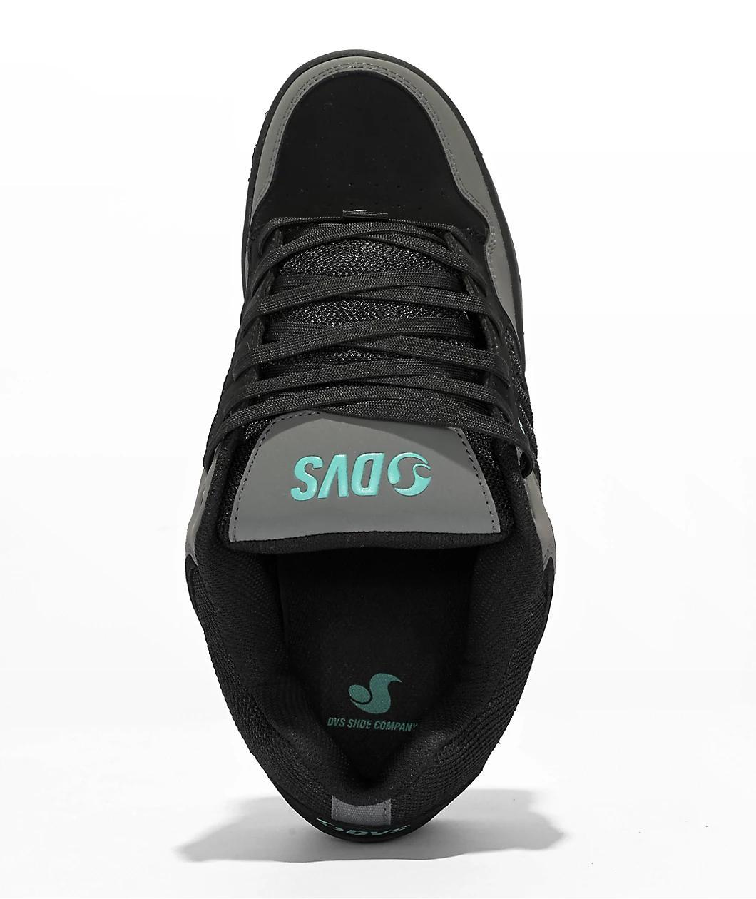 DVS Enduro Black, Charcoal & Turquoise Skate Shoes Product Image