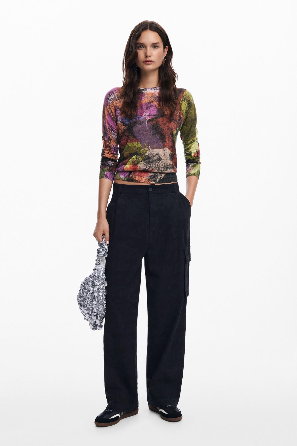 Desigual Womens M. Christian Lacroix printed cargo pants Product Image