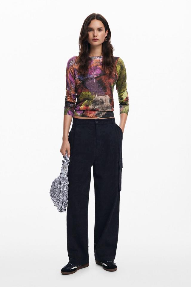 Desigual Womens M. Christian Lacroix printed cargo pants Product Image