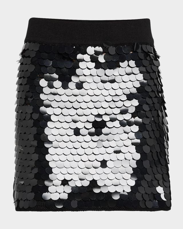 Mya Sequin Crochet Mini Skirt Product Image