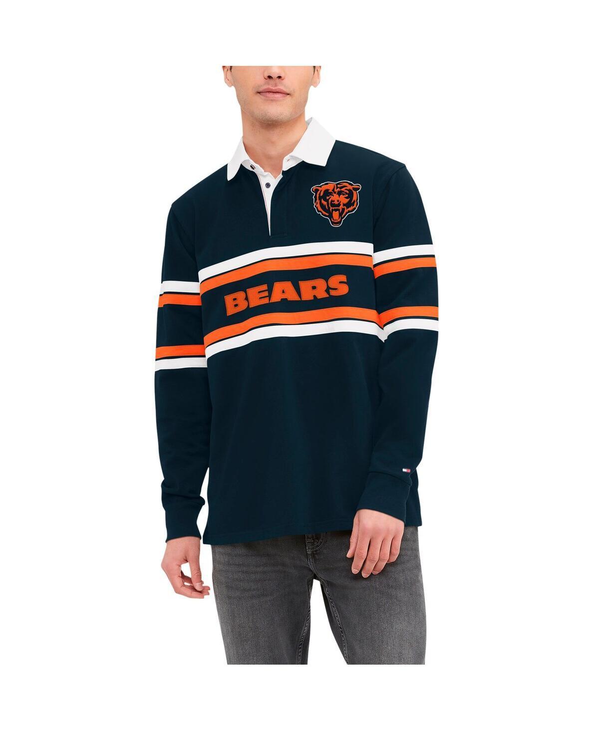 Mens Tommy Hilfiger Navy Chicago Bears Cory Varsity Rugby Long Sleeve T-shirt Product Image