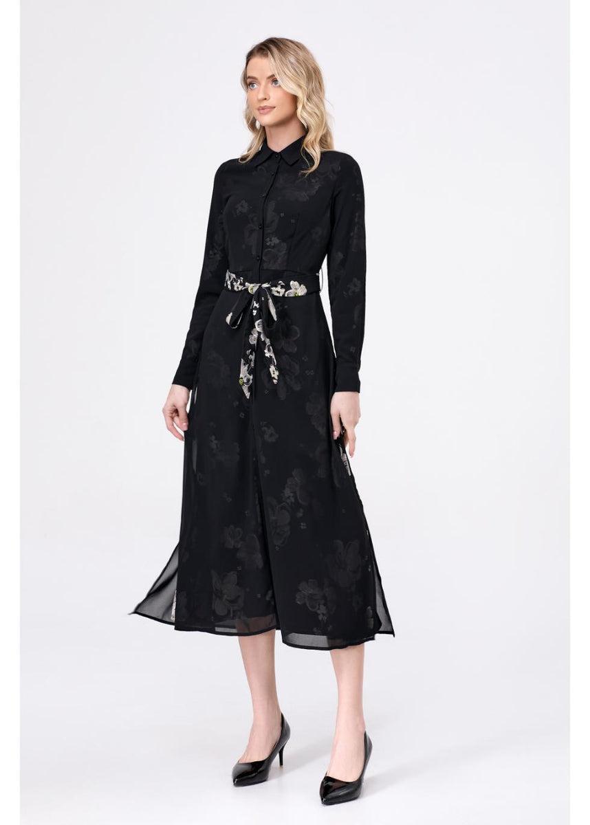 Midnight Floral Midi Dress Product Image