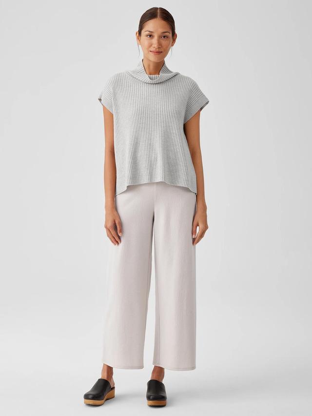 EILEEN FISHER Boiled Wool Jersey Wide-Leg Pantfemale Product Image