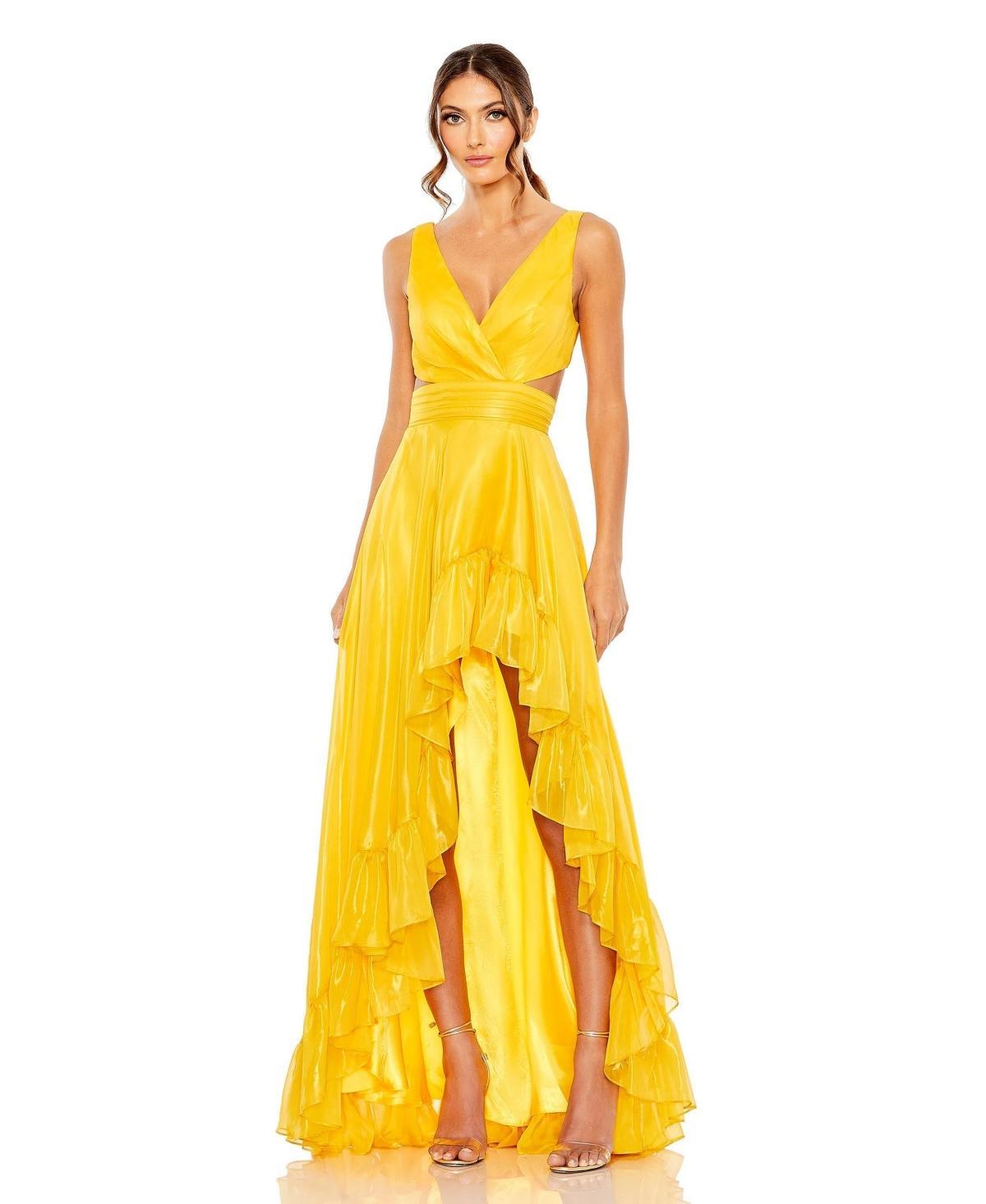 Womens Ieena High-Low Ruffle Gown Product Image