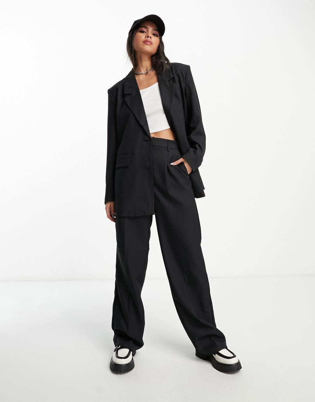 Noisy May tailored blazer in black - part of a set Product Image