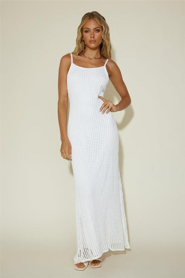 To Be Mine Maxi Dress White Product Image