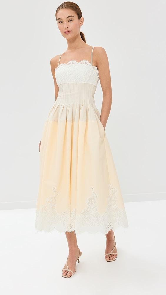 SIMKHAI Lilianna Combo Midi Dress | Shopbop Product Image