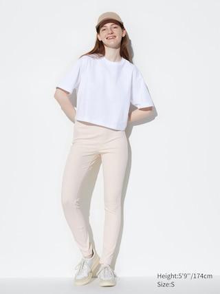 Womens Ultra Stretch Legging Pants (Tall) Off White Medium UNIQLO US Product Image