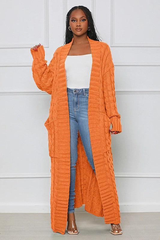 LONG MAXI SWEATER CARDIGAN product image