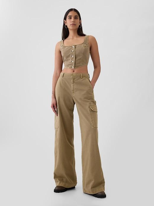 Low Rise Cargo Baggy Khakis Product Image