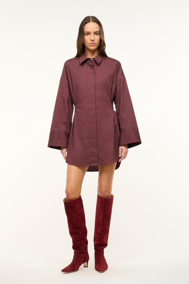 CINDY DRESS | MERLOT Product Image