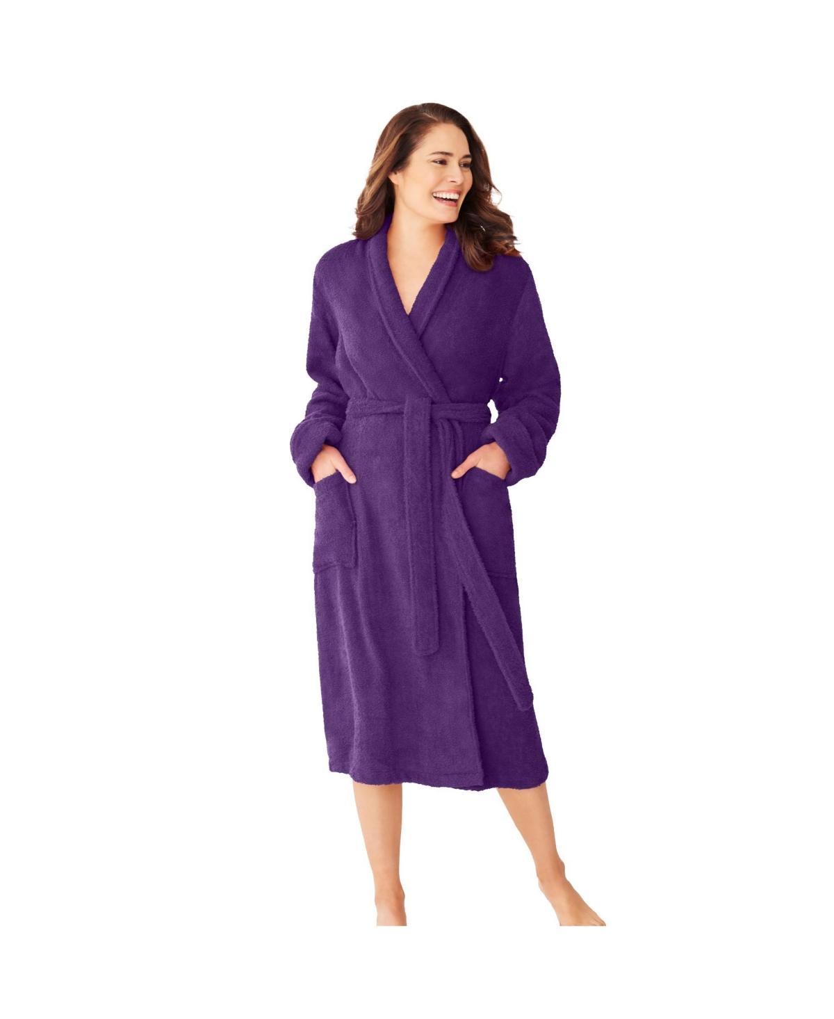 Dreams & Co. Womens Short Terry Robe Product Image