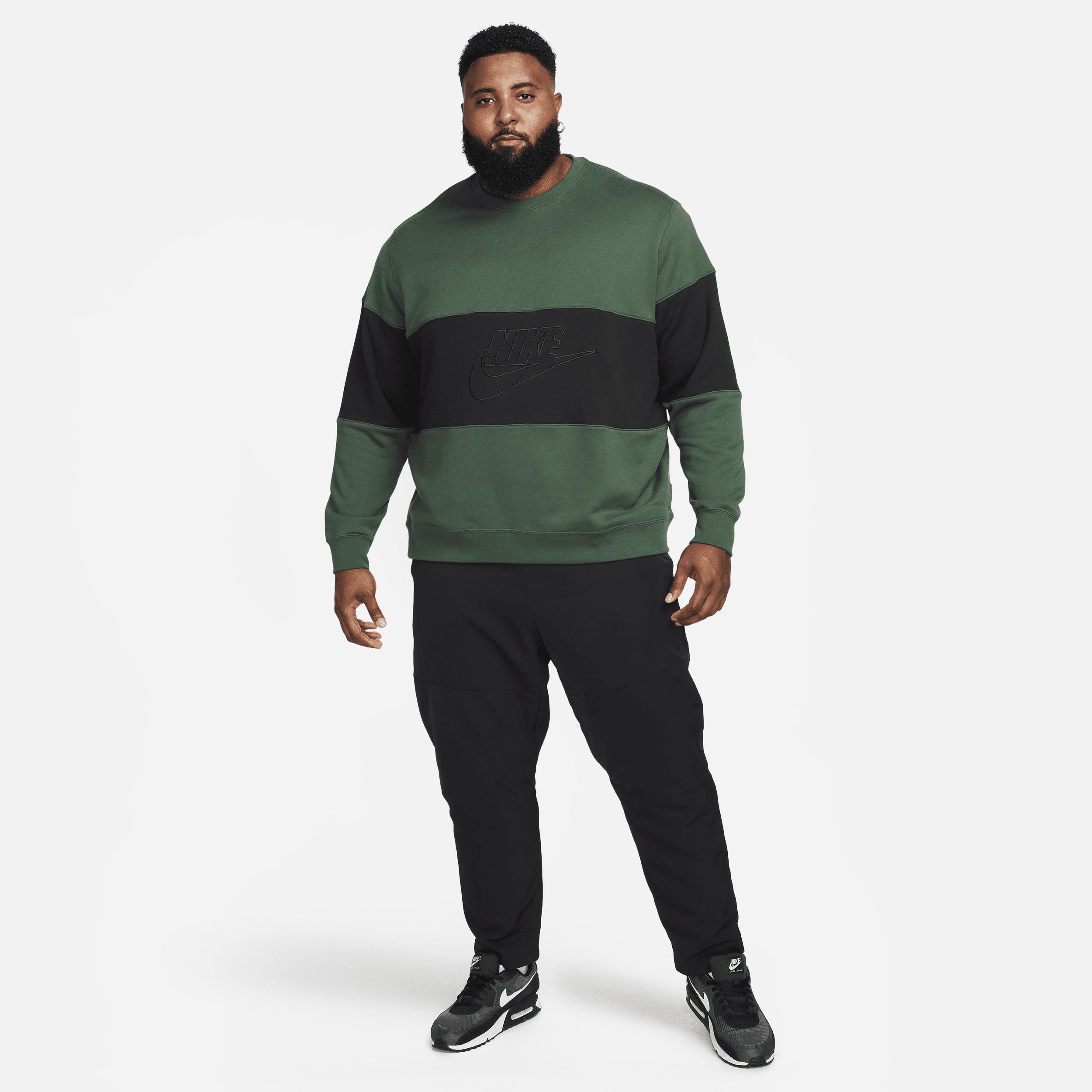 Nike Mens Club French Terry Color-Blocked Crew Product Image