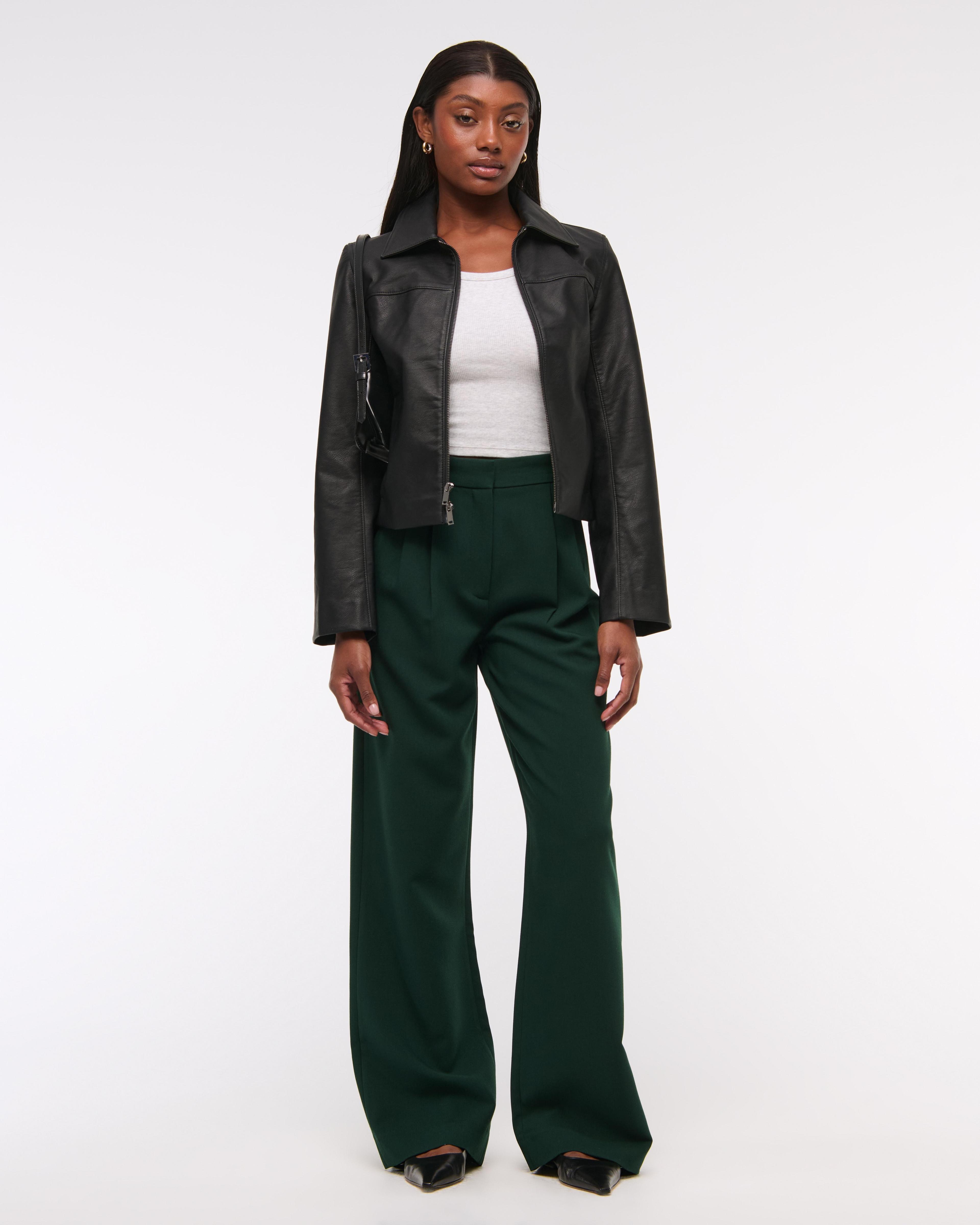 A&F Sloane Tailored Wide Leg Pant Product Image