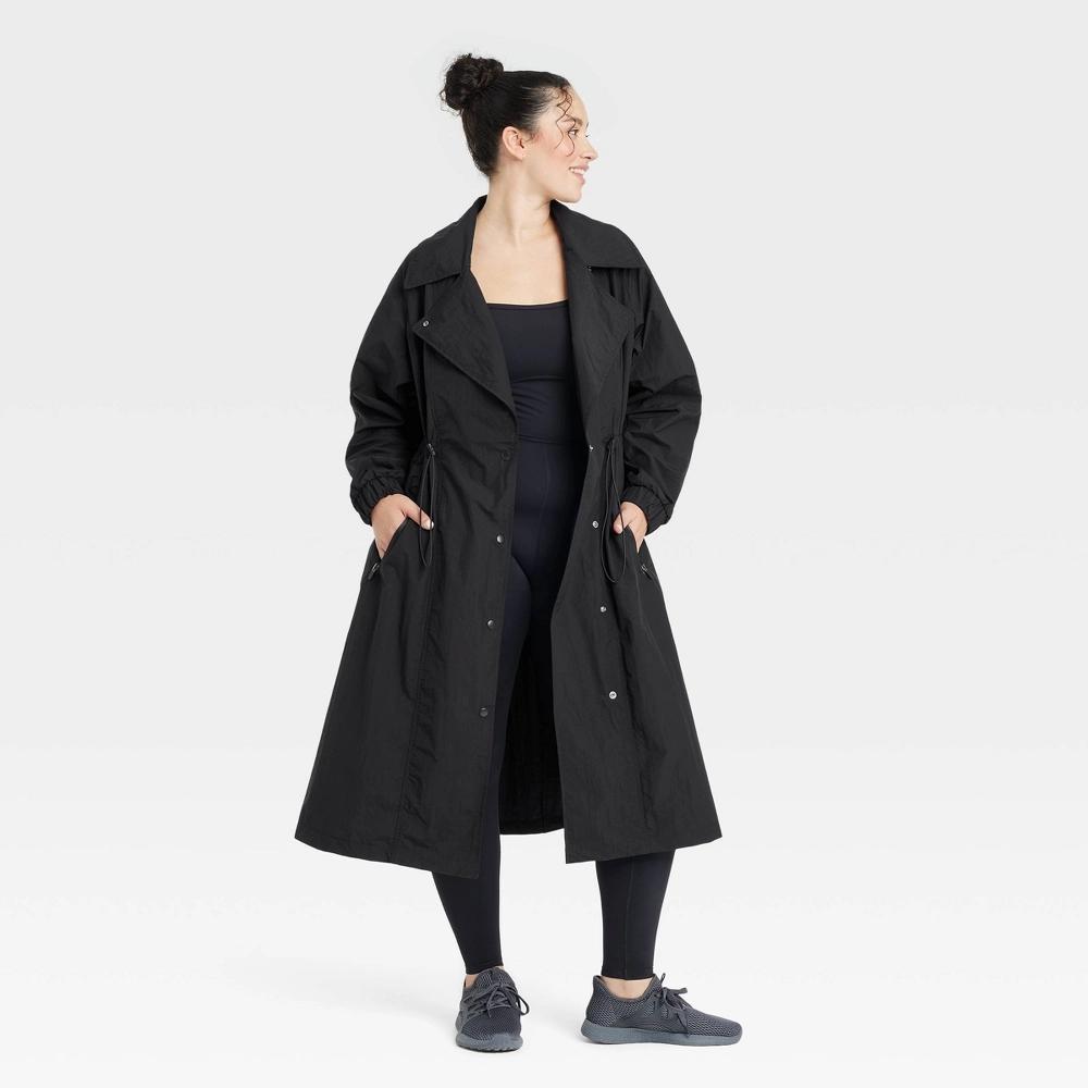 Women's Trench Coat - All In Motion™ Black XXL Product Image