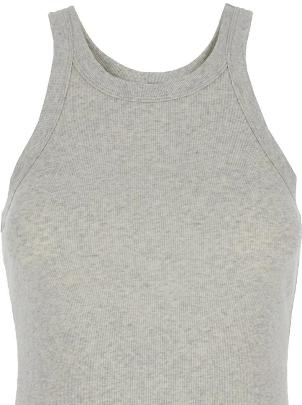 TOTÊME Curved Rib Tank In Grey Product Image