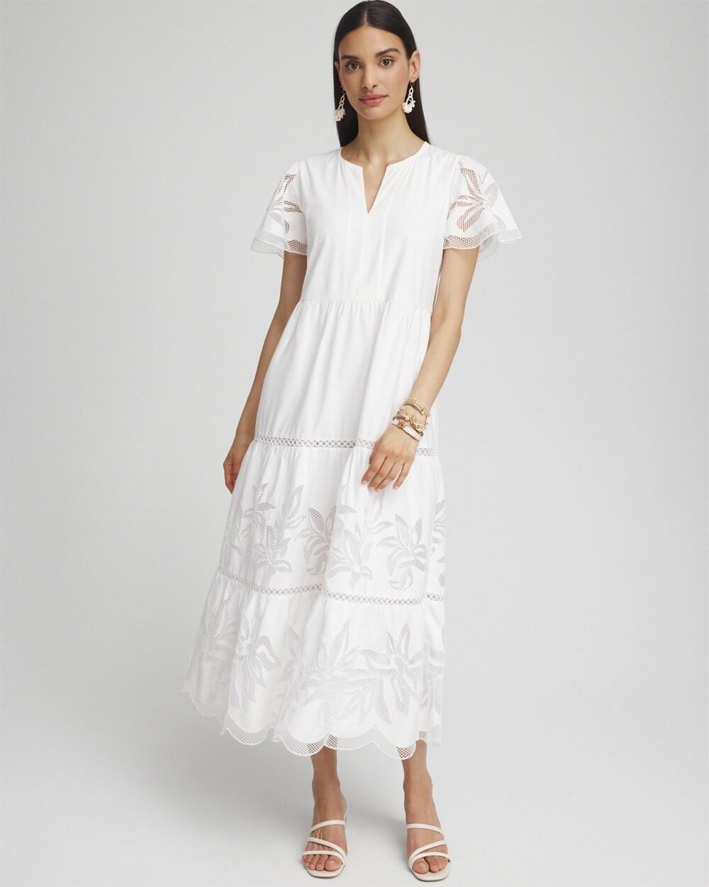 Eyelet Lace Inset Maxi Dress Product Image