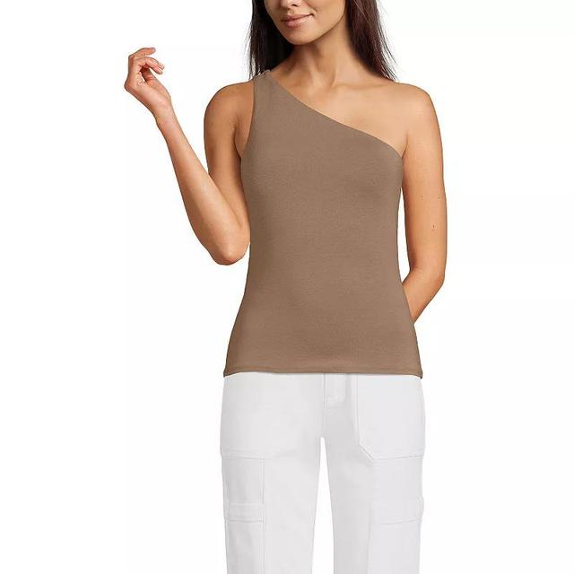 Womens Lands End Slender One-Shoulder Top Product Image