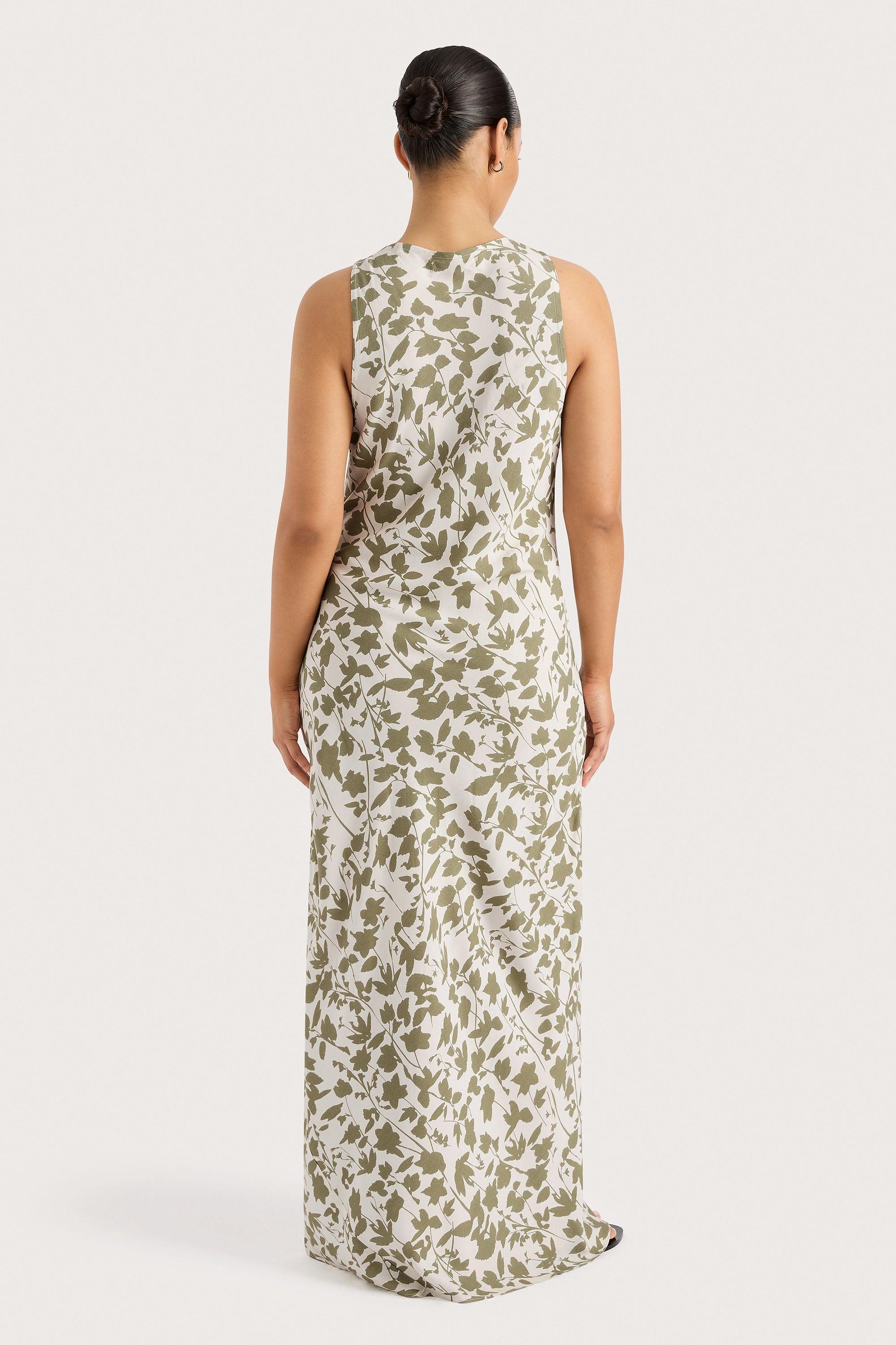 Silya Maxi Dress Poplar Sage Product Image