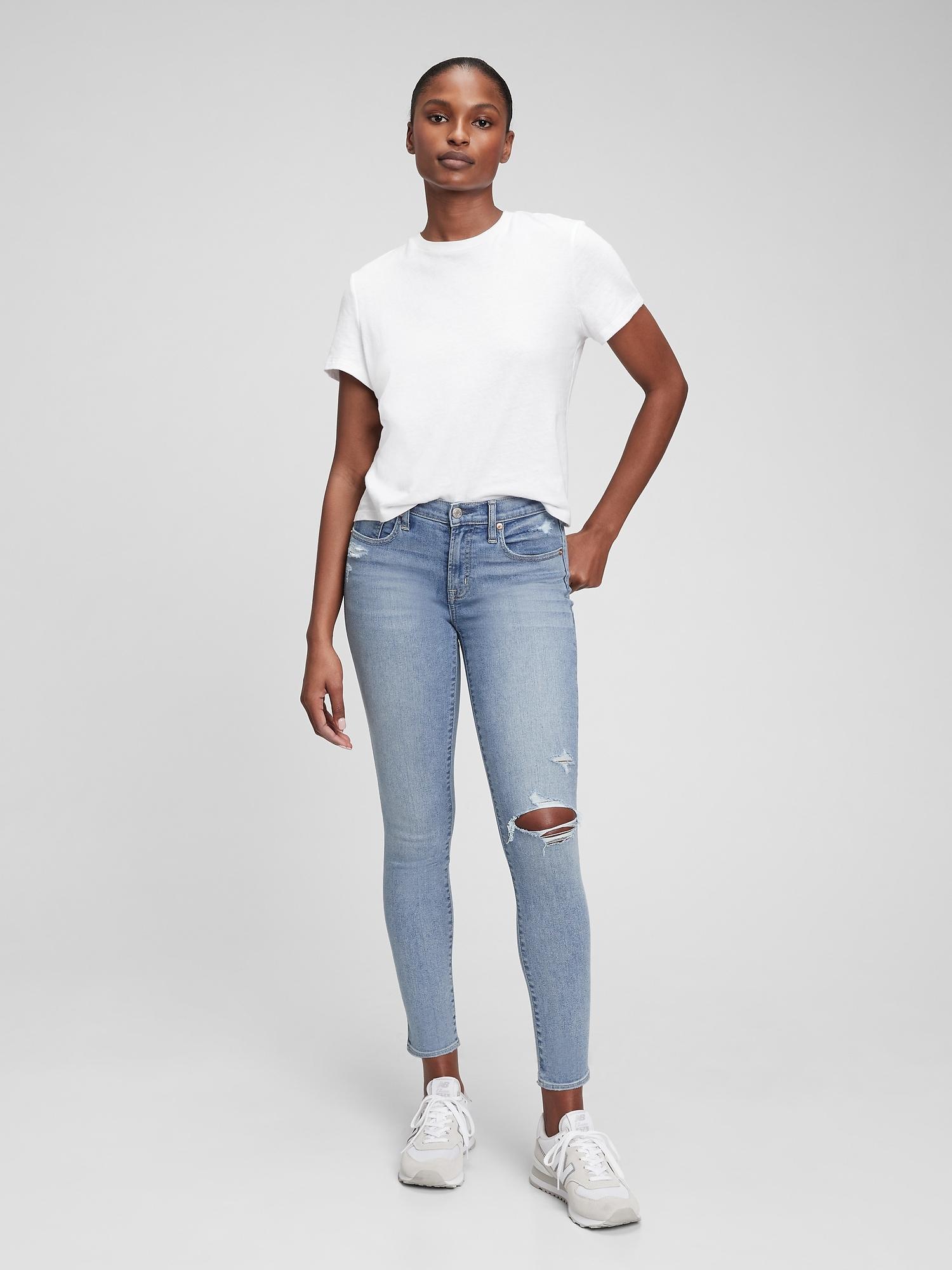 Mid Rise True Skinny Jeans Product Image