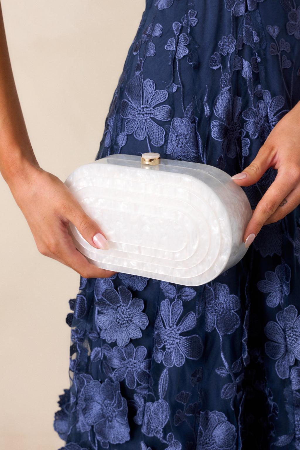 Solstice Dance Ivory Pearlescent Clutch Product Image