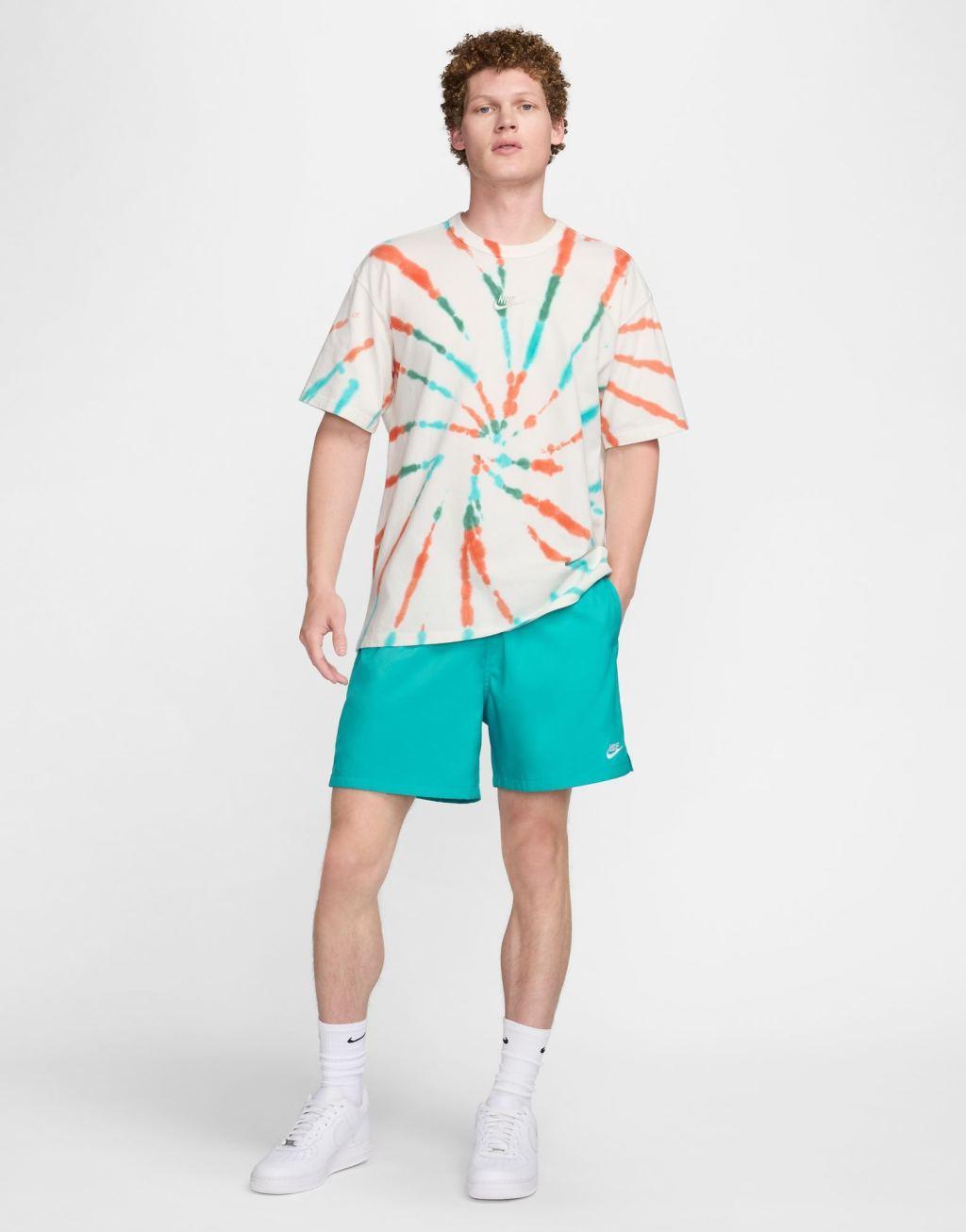 Nike Club woven shorts in turquoise  Product Image