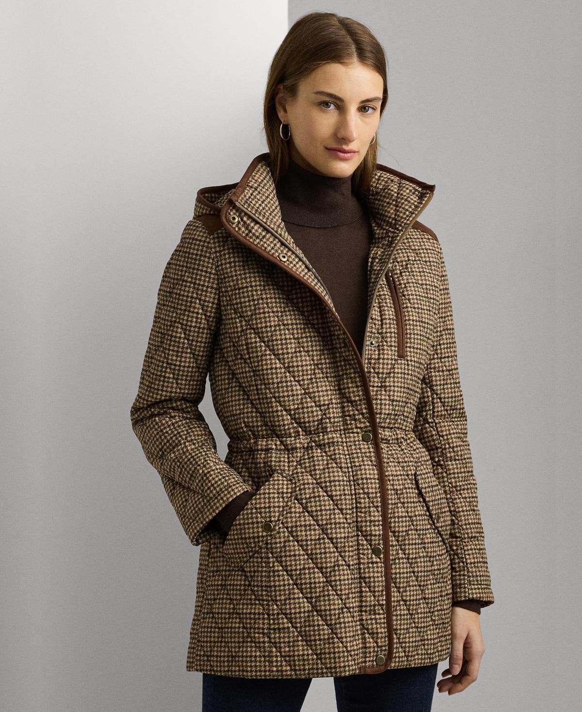 Lauren Ralph Lauren Womens Hooded Quilted Coat Product Image