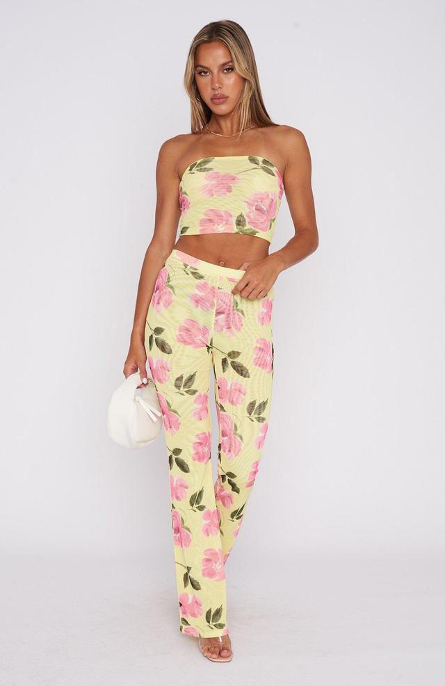 Summer In The City Pants Lemon Rose Product Image