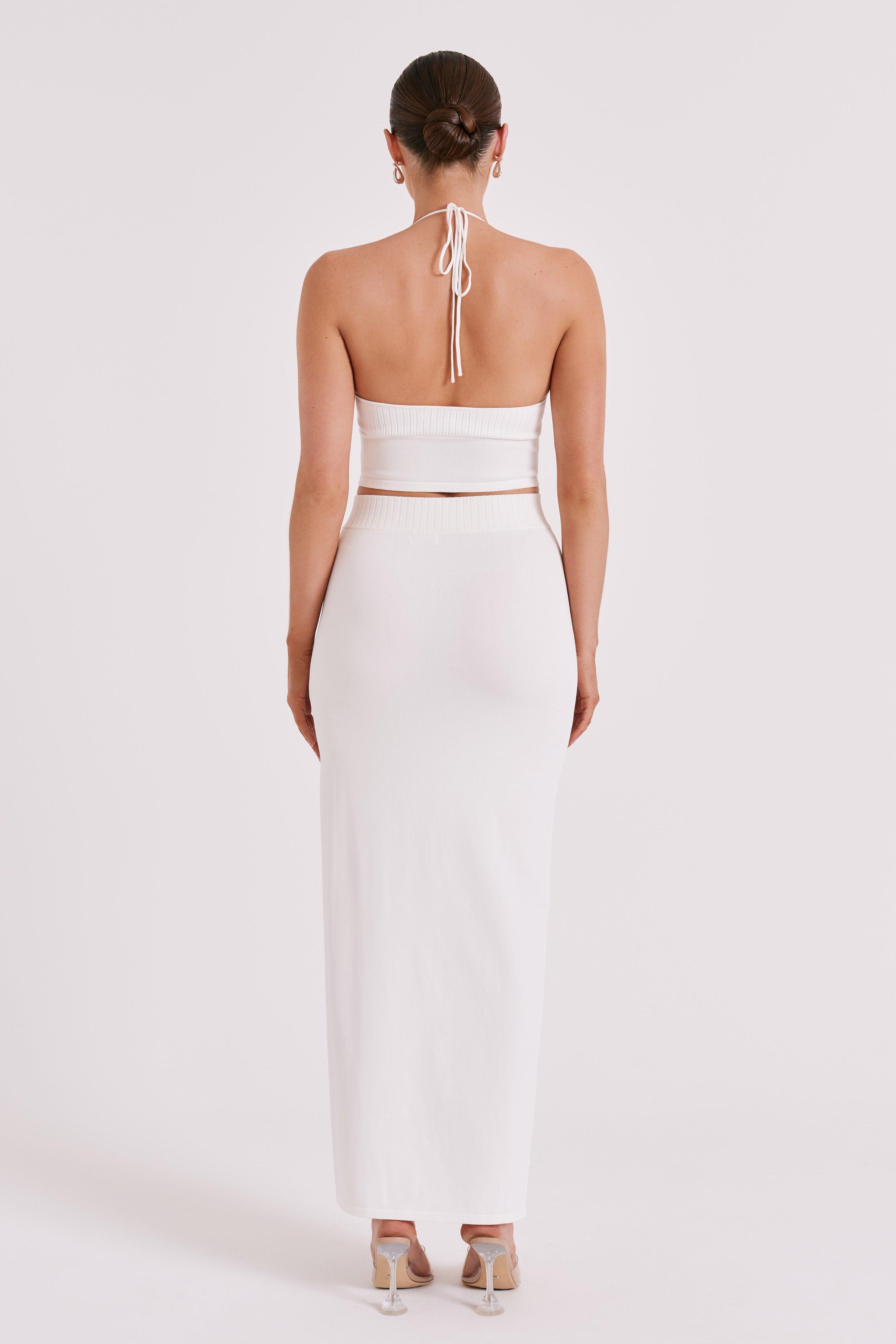 Darby Knit Midi Skirt - Ivory Product Image