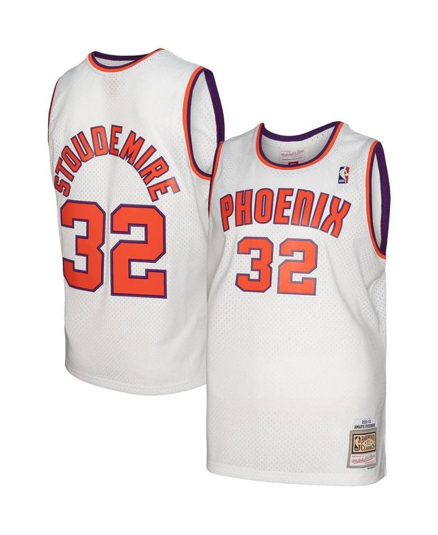 Mens Mitchell & Ness Amare Stoudemire White Phoenix Suns 2002-03 Hardwood Classics Swingman Jersey - White Product Image